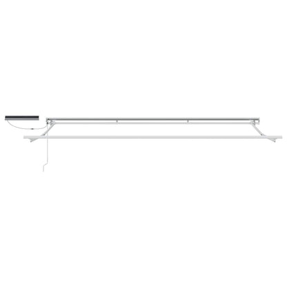 Electric Retractable Awning Yellow, Orange and White 5 x 3.5 m
