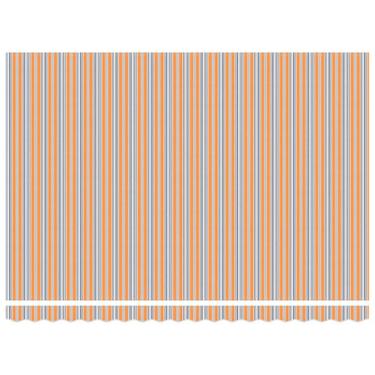 Electric Retractable Awning Blue, Orange and White 5 x 3.5 m
