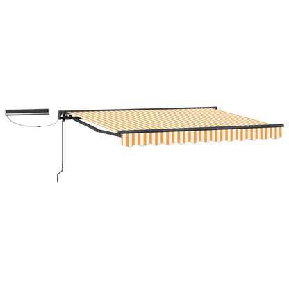 Electric Retractable Awning 2.5 x 2 m Polyester with PU coating