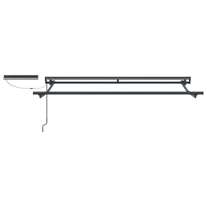Electric Retractable Awning Burgundy and Anthracite 2.5 x 2 m