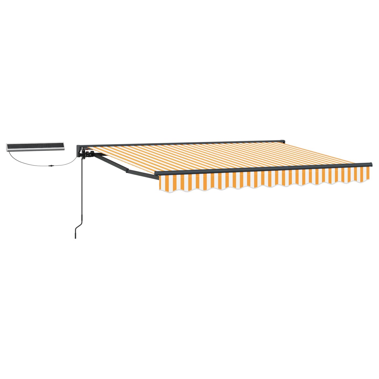 Electric Retractable Awning 3.5 x 2 m Polyester with PU coating