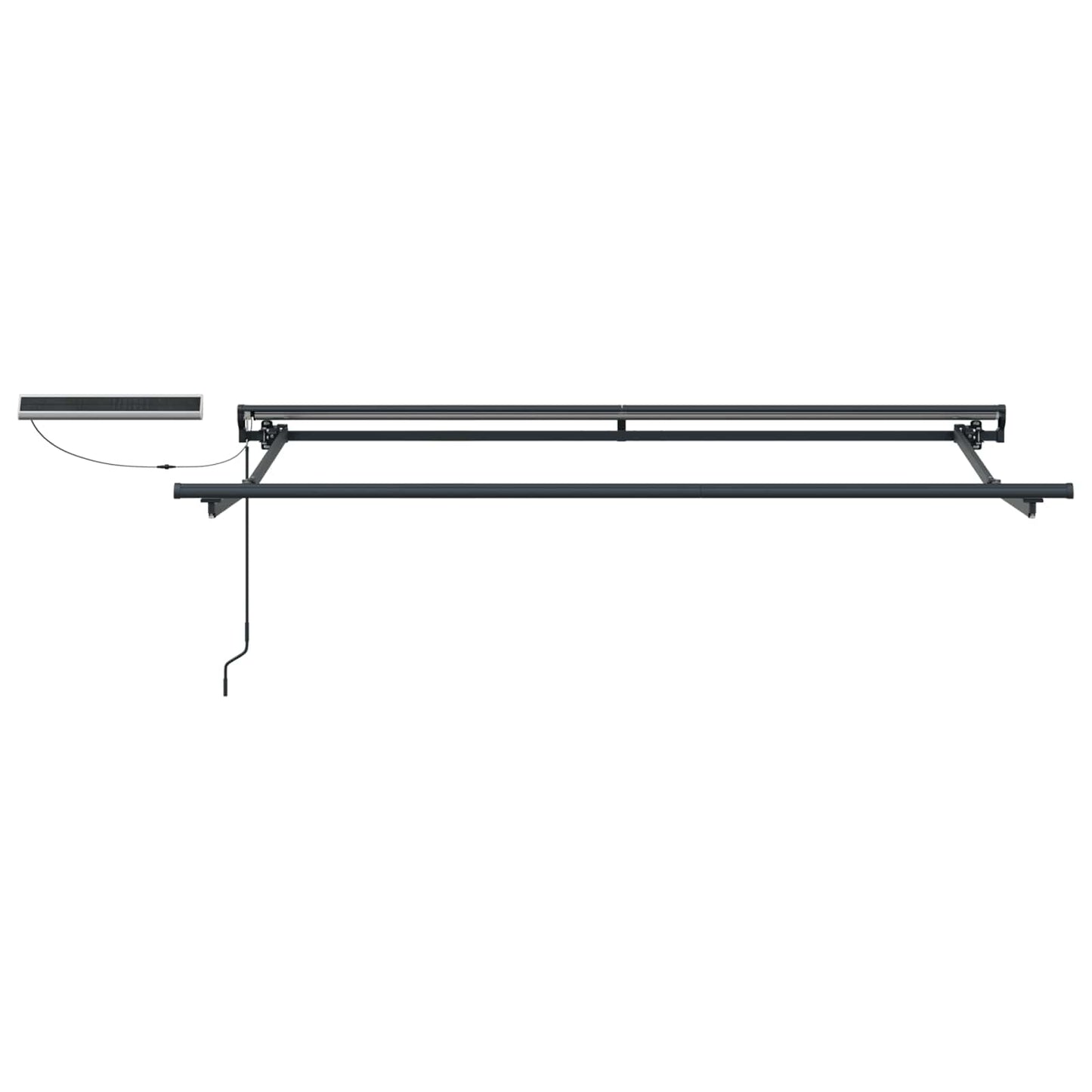Electric Retractable Awning Beige and Anthracite 3.5 x 2 m