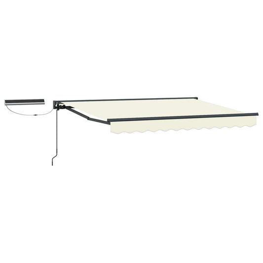Electric Retractable Awning Cream and Anthracite 3.5 x 2.5 m