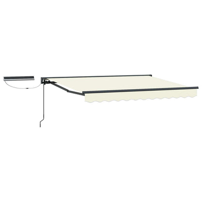 Electric Retractable Awning Cream and Anthracite 3.5 x 2.5 m
