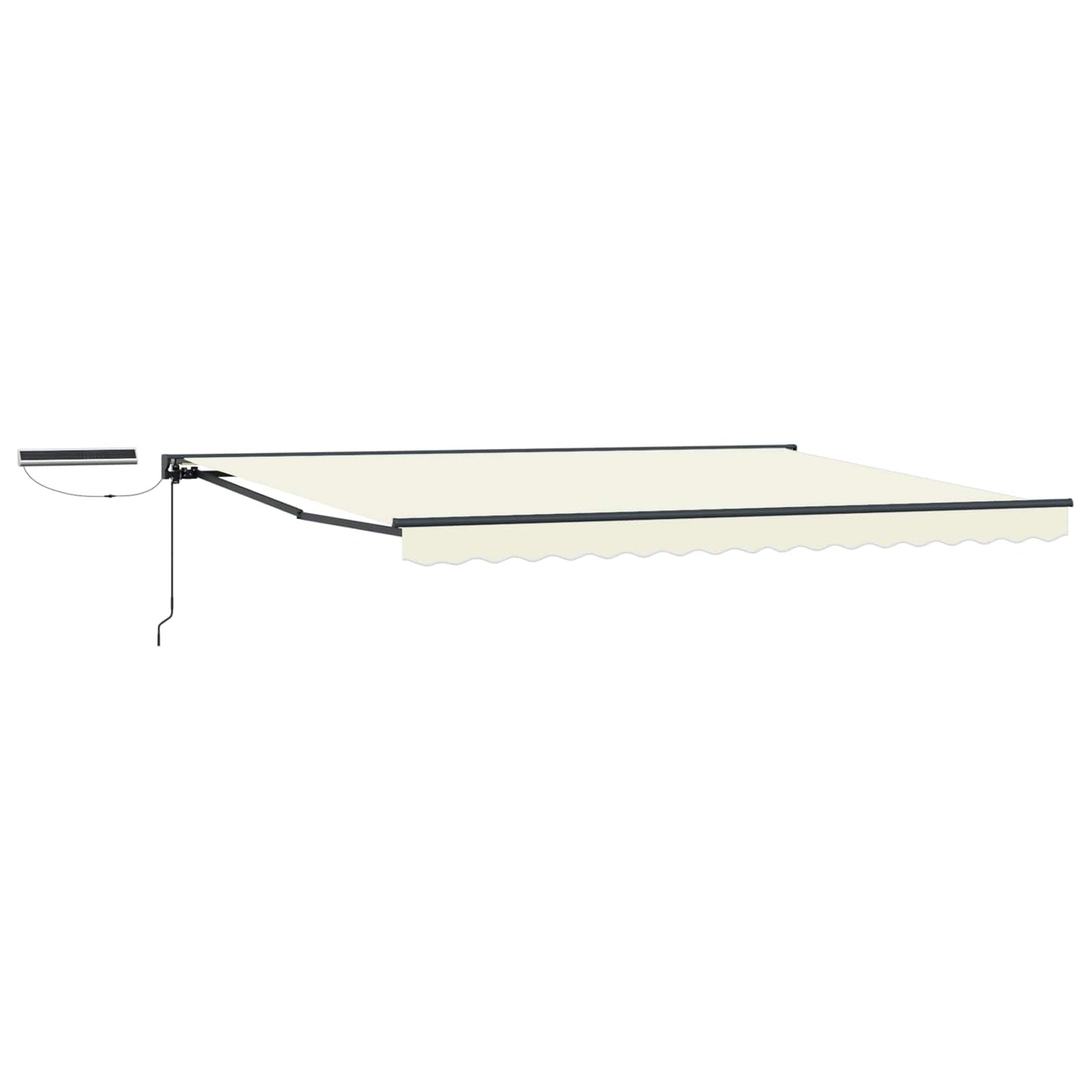 Electric Retractable Awning Cream and Anthracite 4 x 3 m