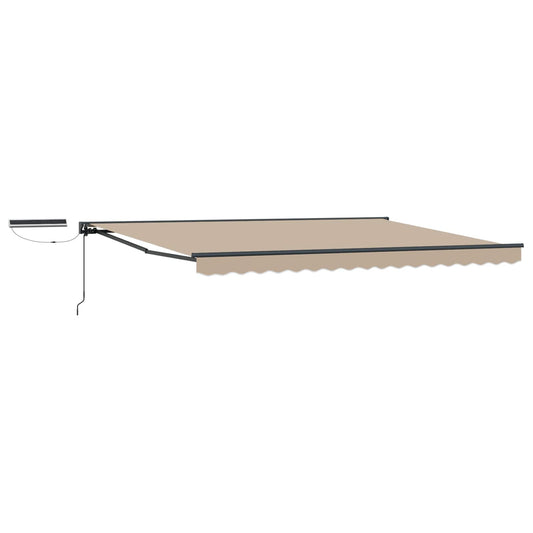 Electric Retractable Awning Beige and Anthracite 4 x 3 m
