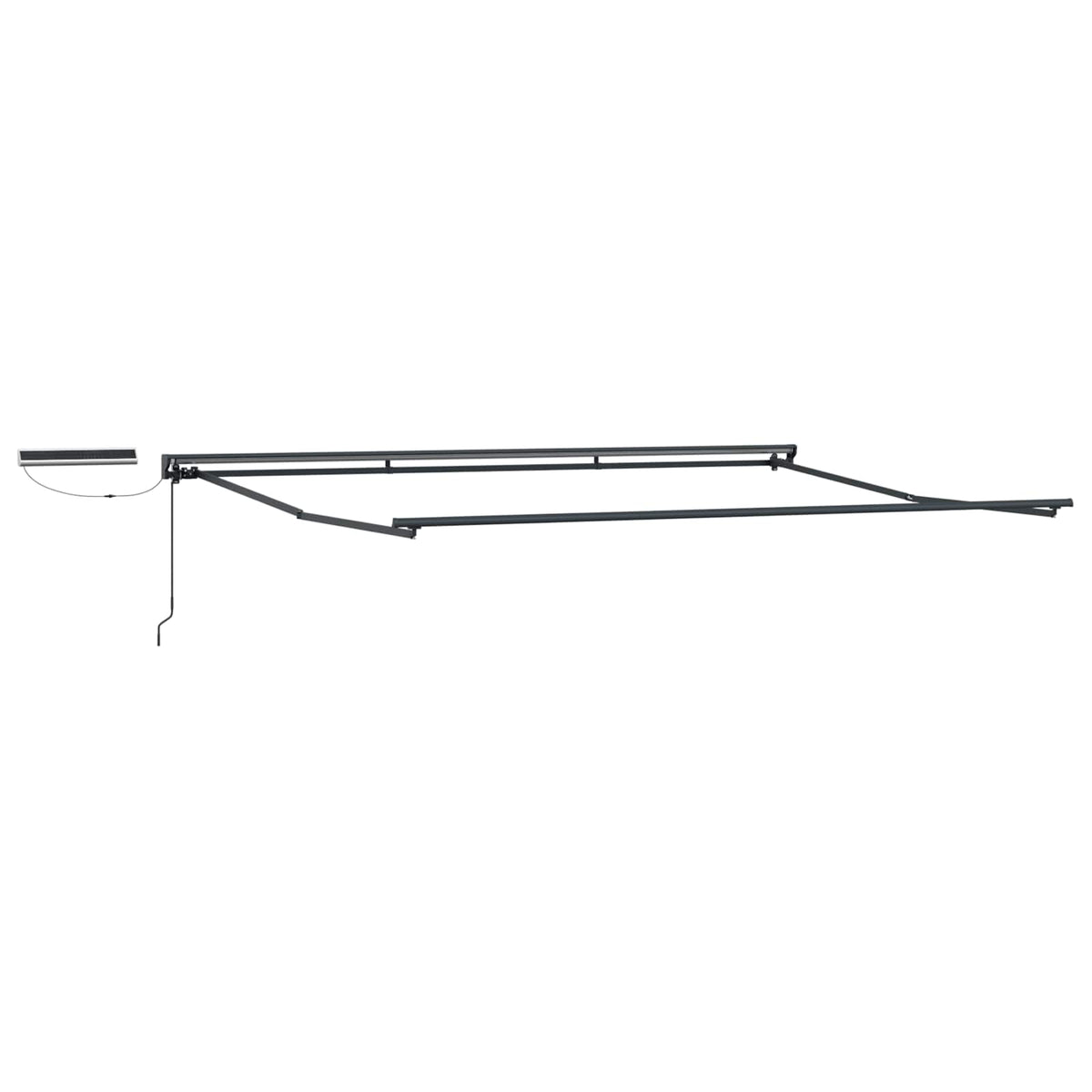 Electric Retractable Awning Green, White and Anthracite 4 x 3 m