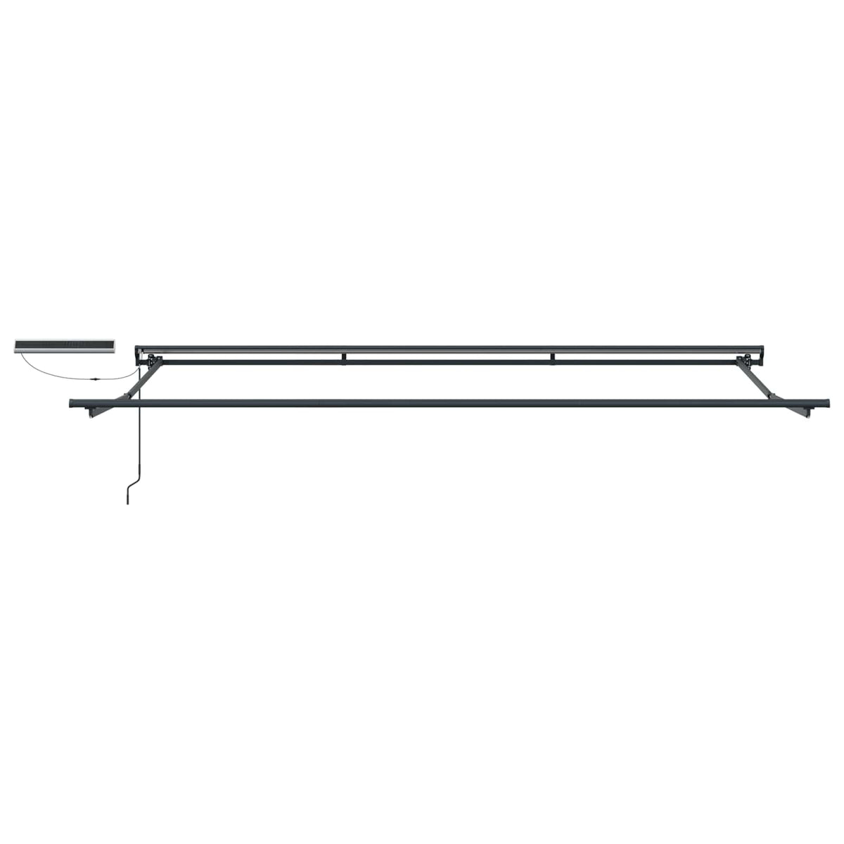 Electric Retractable Awning Green, White and Anthracite 4 x 3 m