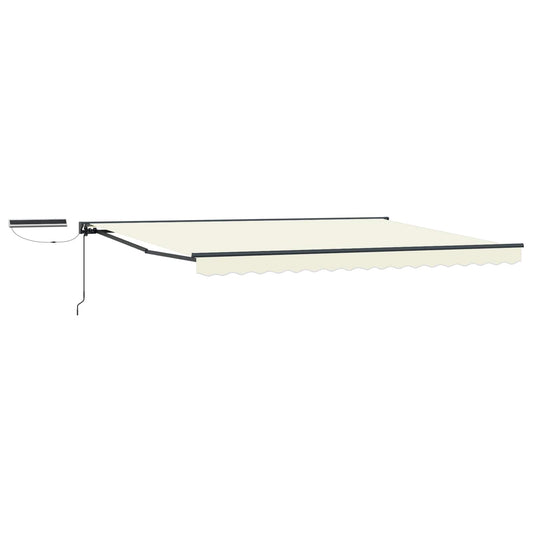 Electric Retractable Awning Cream and Anthracite 4.5 x 3 m