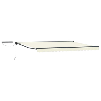 Electric Retractable Awning Cream and Anthracite 4.5 x 3.5 m