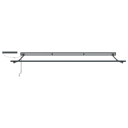 Electric Retractable Awning Brown and Anthracite 5 x 3 m