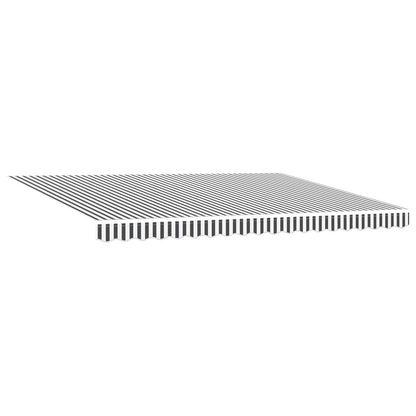 Electric Retractable Awning Anthracite and White 5 x 3 m
