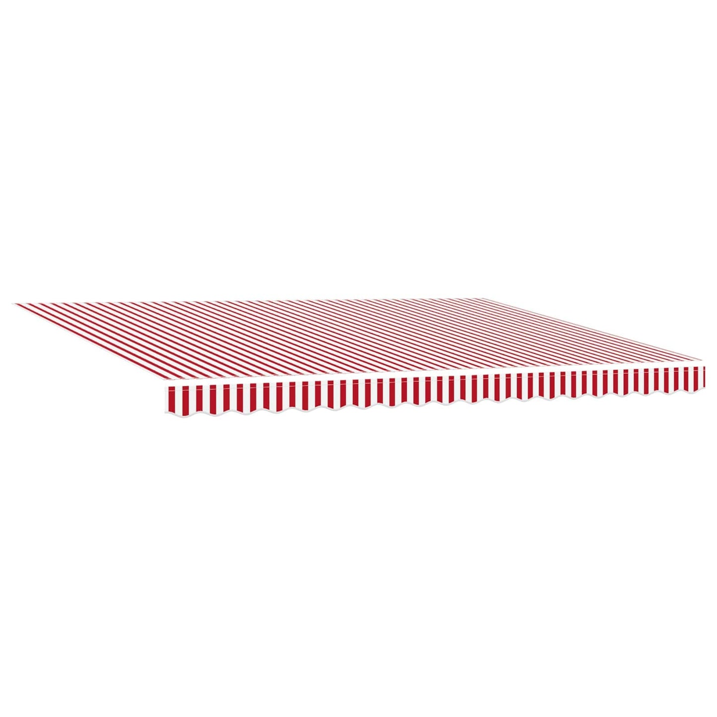 Electric Retractable Awning Red, White and Anthracite 5 x 3 m