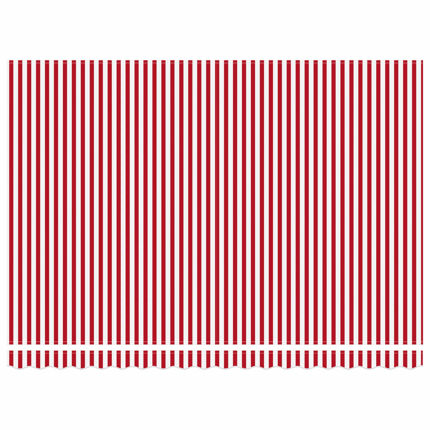 Electric Retractable Awning Red, White and Anthracite 5 x 3 m