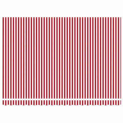 Electric Retractable Awning Red, White and Anthracite 5 x 3 m