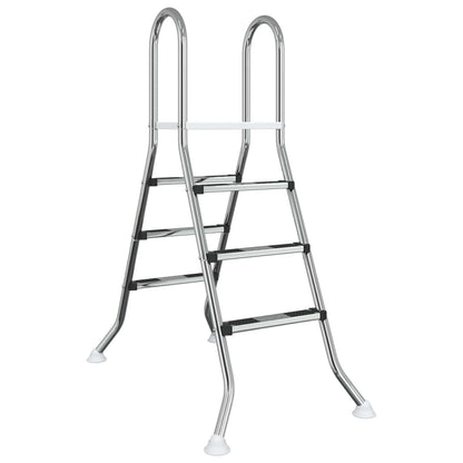 Above Ground Pool Ladder 100 cm 3-Step Stainless Steel 304
