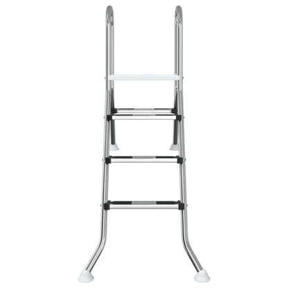 Partially in-Ground Pool Ladder 172 x 106 cm 3-Step