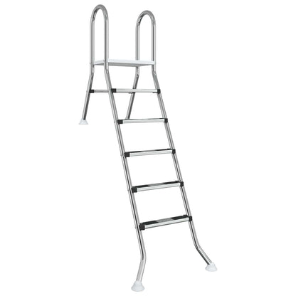 Partially in-Ground Pool Ladder 222 x 128 cm 5-Step
