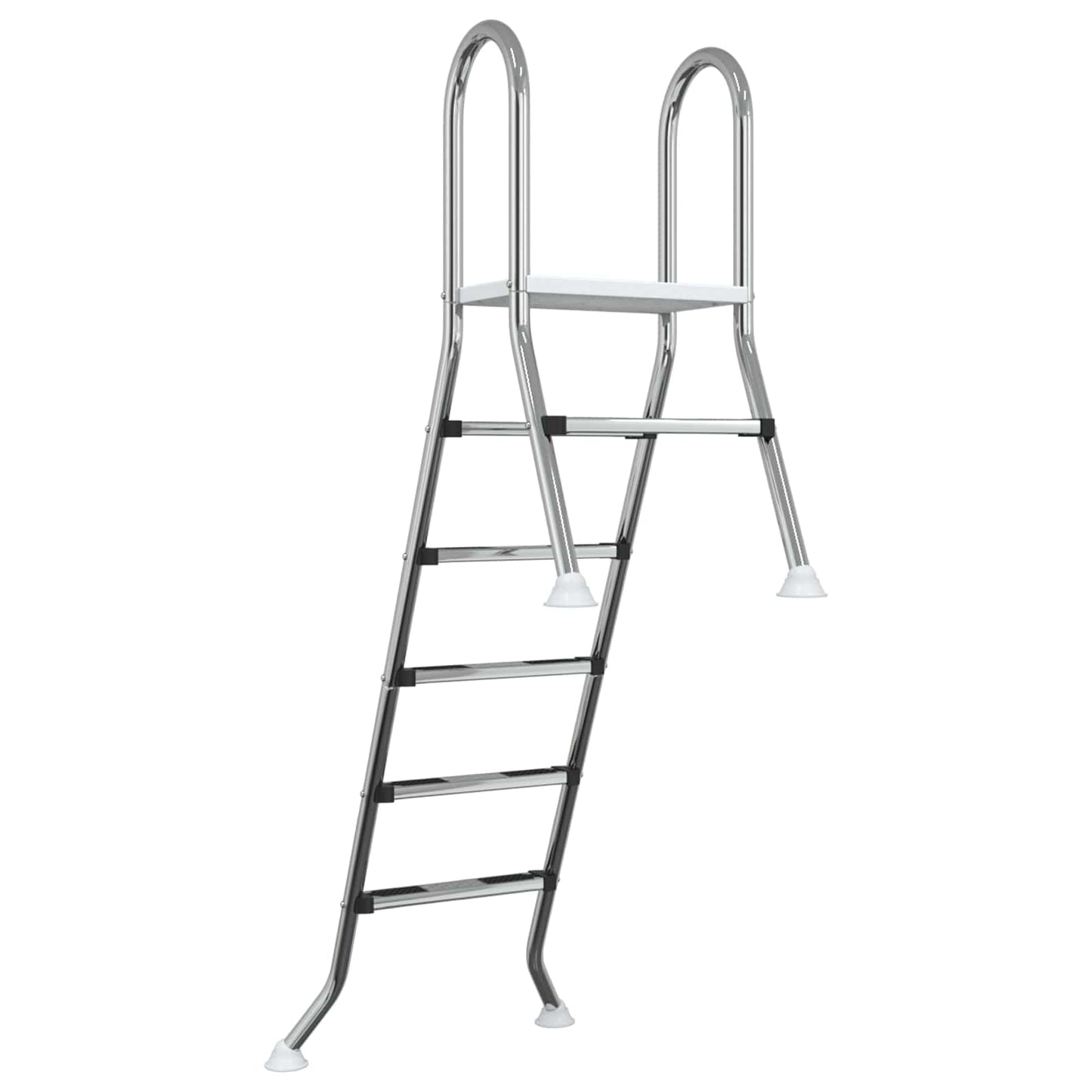 Partially in-Ground Pool Ladder 222 x 128 cm 5-Step