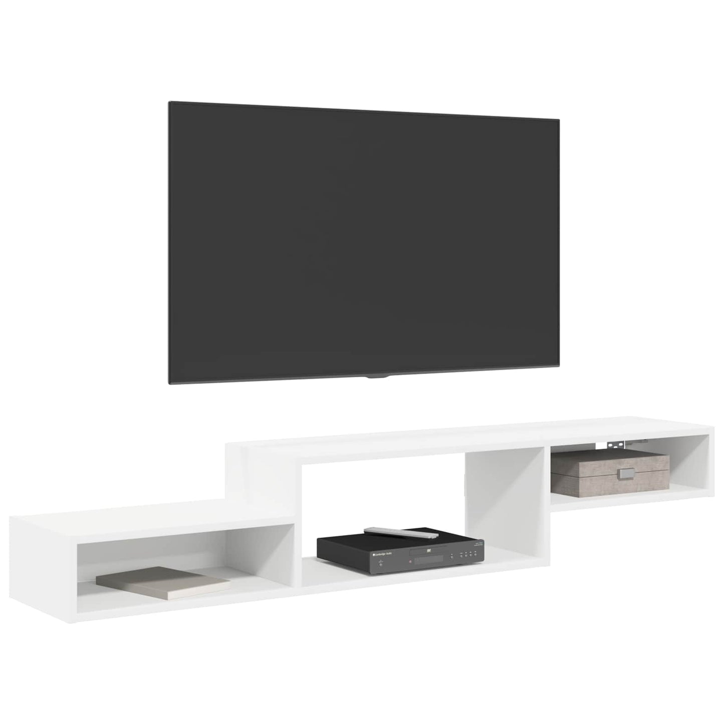 Wall-mounted TV Cabinet Wall-Mounted White 150 x 28 x 26 cm