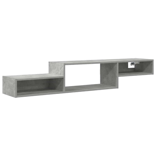 Wall-mounted TV Cabinet Wall-Mounted Concrete Grey