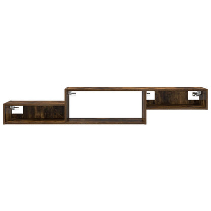 Wall-mounted TV Cabinet Wall-Mounted Smoked Oak