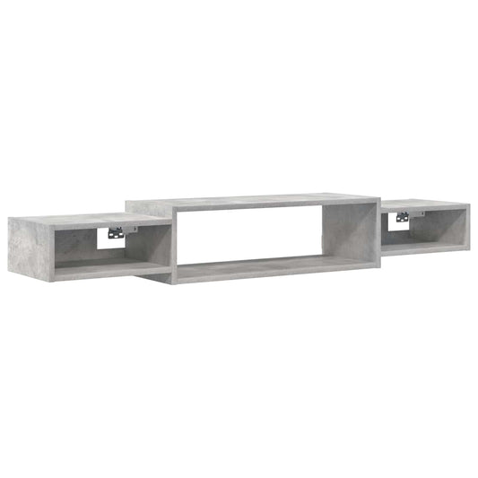 Wall-mounted TV Cabinet Wall-Mounted Concrete Grey