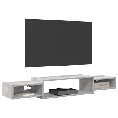 Wall-mounted TV Cabinet Wall-Mounted Concrete Grey