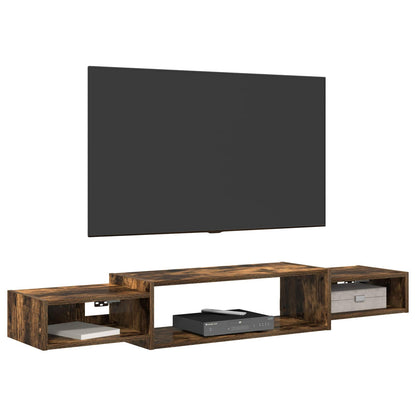 Wall-mounted TV Cabinet Wall-Mounted Smoked Oak