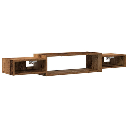 Wall-mounted TV Cabinet Wall-Mounted Old Wood 140 x 28 x 21 cm