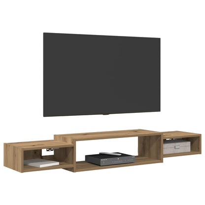 Wall-mounted TV Cabinet Wall-Mounted Artisan Oak