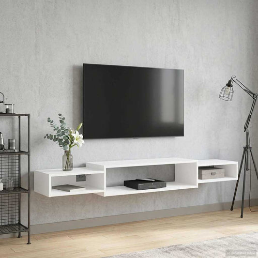 Wall-mounted TV Cabinet Wall-Mounted White 180 x 28 x 21 cm