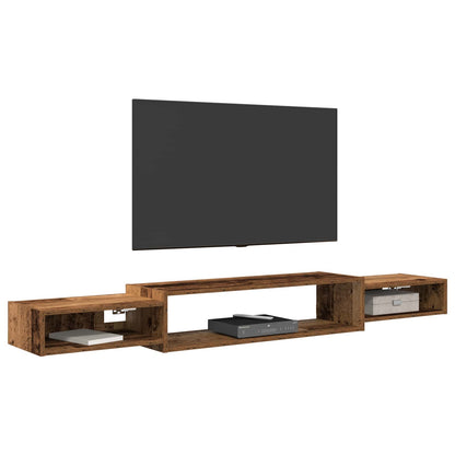 Wall-mounted TV Cabinet Wall-Mounted Old Wood 180 x 28 x 21 cm