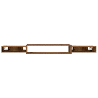 Wall-mounted TV Cabinet Wall-Mounted Old Wood 220 x 28 x 21 cm