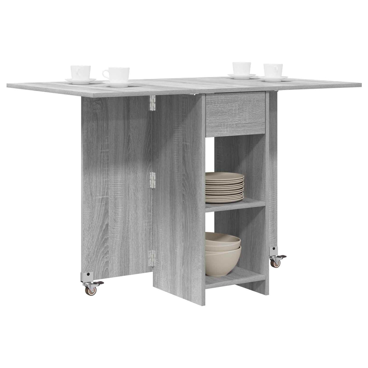 Dinning Table 115 x 70 x 75 cm Engineered Wood Grey Sonoma