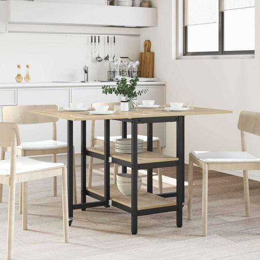 Dinning Table 122 x 80 x 76.5 cm Engineered Wood Sonoma Oak