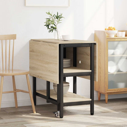 Dinning Table 122 x 80 x 76.5 cm Engineered Wood Sonoma Oak