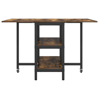 Dinning Table 122 x 80 x 76.5 cm Engineered Wood Smoked Oak