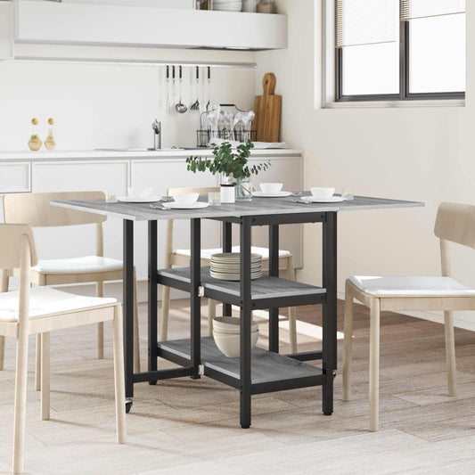 Dinning Table 122 x 80 x 76.5 cm Engineered Wood Grey Sonoma