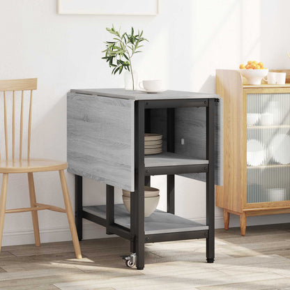 Dinning Table 122 x 80 x 76.5 cm Engineered Wood Grey Sonoma
