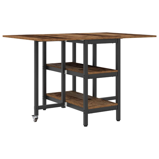 Dinning Table 122 x 80 x 76.5 cm Engineered Wood Old Wood
