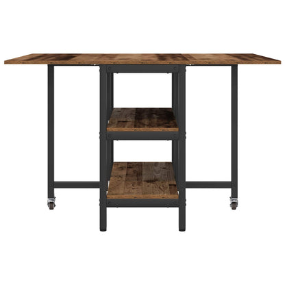 Dinning Table 122 x 80 x 76.5 cm Engineered Wood Old Wood