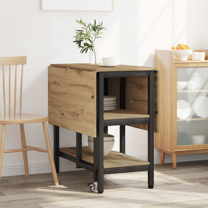 Dinning Table 122 x 80 x 76.5 cm Engineered Wood Artisan Oak