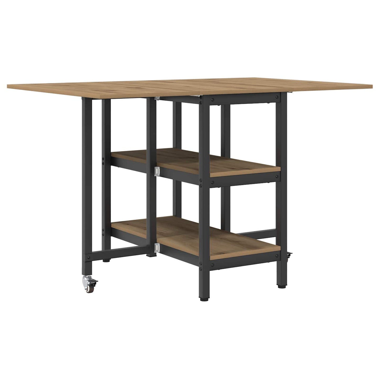 Dinning Table 122 x 80 x 76.5 cm Engineered Wood Artisan Oak