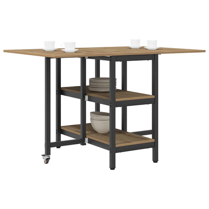 Dinning Table 122 x 80 x 76.5 cm Engineered Wood Artisan Oak
