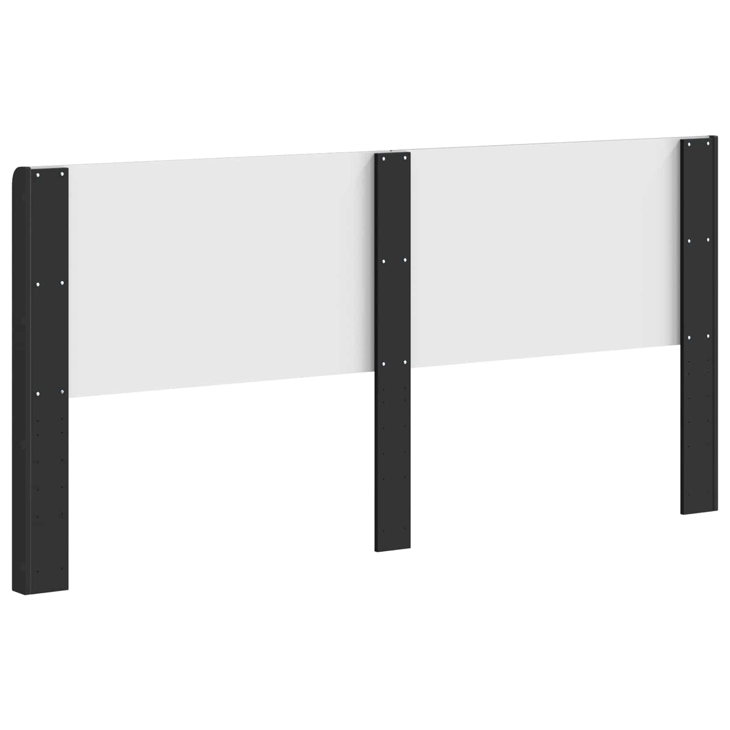 Headboard Black Engineered Wood