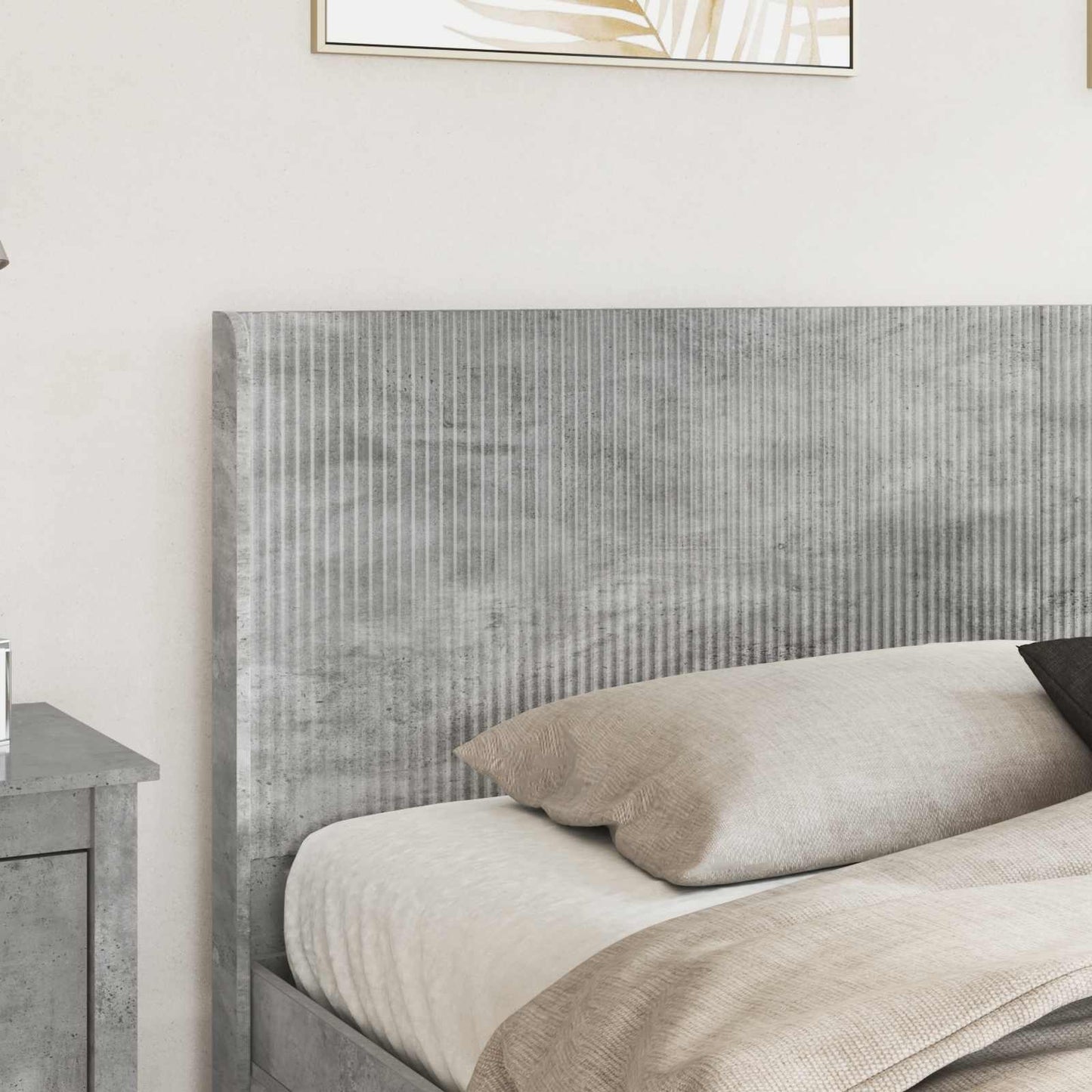 Headboard Concrete Grey Engineered Wood