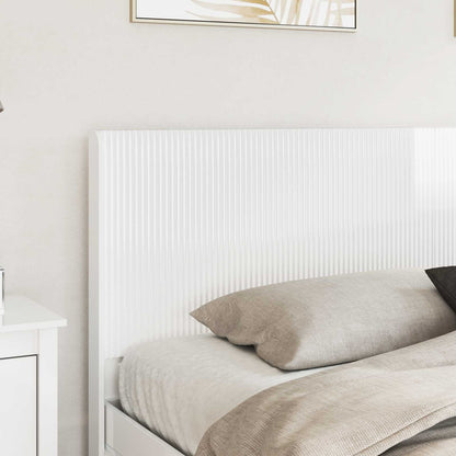 Headboard High Gloss White Engineered Wood