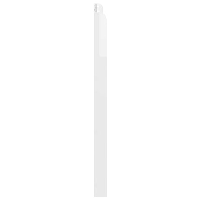 Headboard High Gloss White Engineered Wood