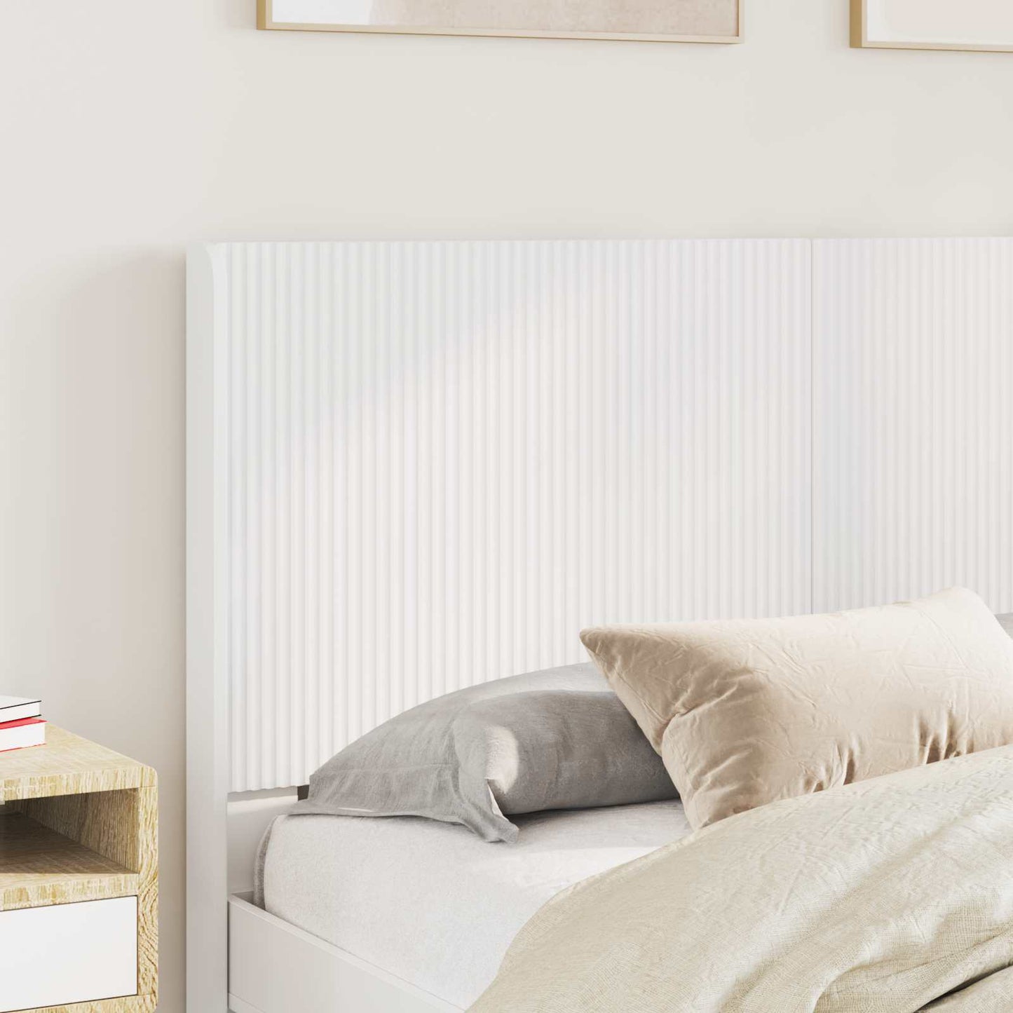 Headboard White Engineered Wood